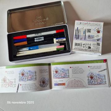 Urban Sketching Set, vilt, 2 ABT-penselen, penselen, ABT Pro beschikbaar voor biedingen