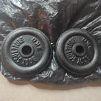 Gewichtsschijven met halterstang, eenheden van 3 kilo, Ophalen of Verzenden, Gebruikt, Benen, Dumbbell