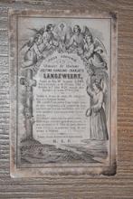 Doodsprentje Justine-Caroline-Charlotte Manszweert Oostende, Enlèvement ou Envoi, Carte de condoléances