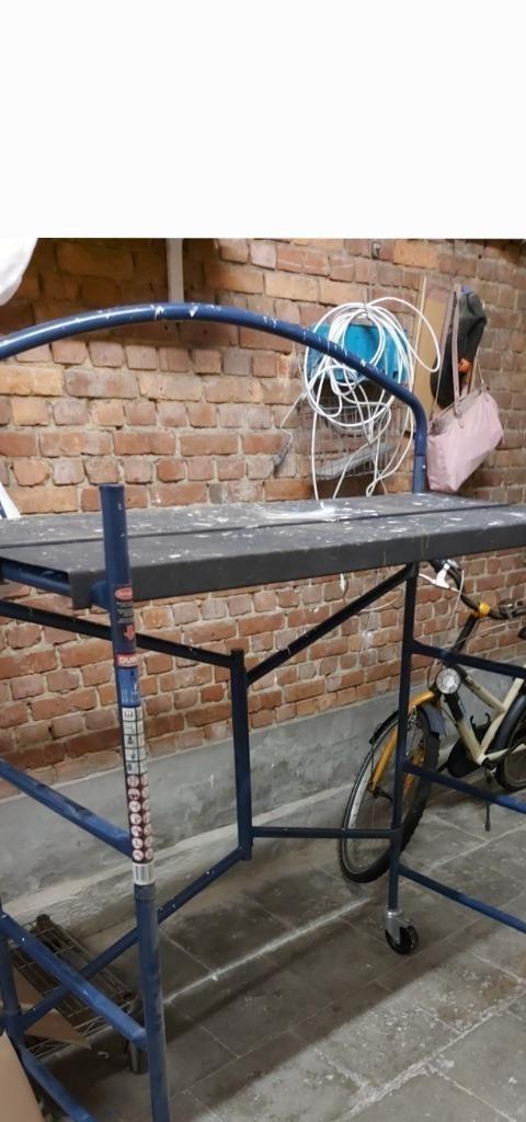 steiger lader stelling werkplatform opvouwbaar, Doe-het-zelf en Bouw, Ladders en Trappen, Zo goed als nieuw, Trap, 2 tot 4 meter