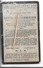 Oorlogslachtoffer bidprentje, Ophalen of Verzenden, Bidprentje