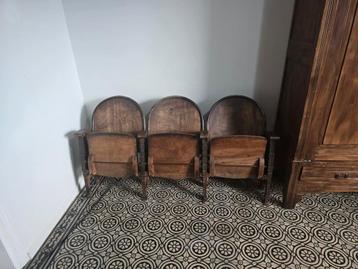 Vintage Italiaanse desing cinema stoelen uit de '30 beschikbaar voor biedingen