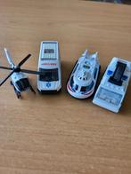 4 ambulances, wit, 7 cm lang, Ophalen of Verzenden, Zo goed als nieuw