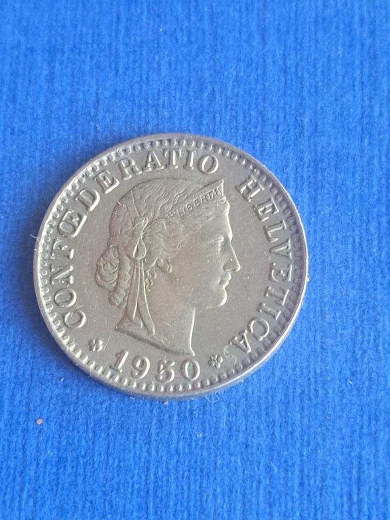1950 Suisse 20 centimes, Envoi, Autres pays, Monnaie en vrac