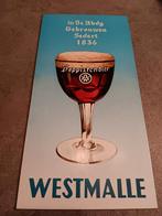 Kartonnen reclamebord Westmalle, Verzamelen, Ophalen of Verzenden, Zo goed als nieuw, Reclamebord, Plaat of Schild, Overige merken