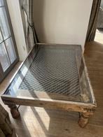 Authentieke vintage koloniaal Indonesische salon/koffietafel, Huis en Inrichting, Ophalen, Gebruikt, 100 tot 150 cm, 50 tot 100 cm