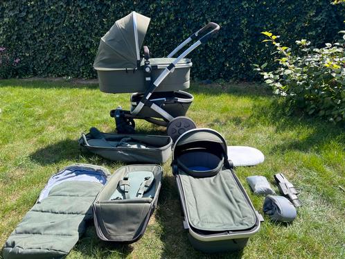 Joolz Geo 2 marvellous green met uitbreidingsset, Kinderen en Baby's, Kinderwagens en Combinaties, Zo goed als nieuw, Kinderwagen