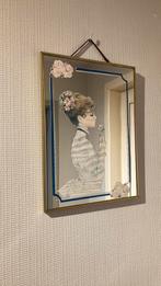 Retro romantische spiegel met retro tekening, Enlèvement ou Envoi, Maison et Meubles