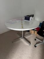 ronde witte tafel, Ophalen, Zie foto, Kunststof, Gebruikt