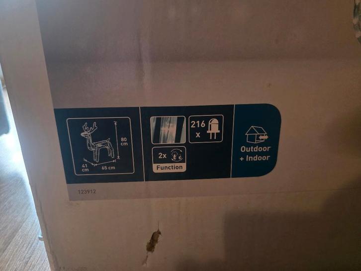 LED rendier – kerstdecoratie voor binnen en buiten, Diversen, Kerst, Gebruikt, Ophalen