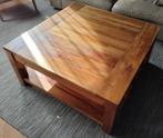 Salontafel vierkant teak, Huis en Inrichting, Ophalen, 50 tot 100 cm, 50 tot 100 cm, Zo goed als nieuw