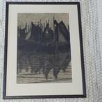 PEISER KURT , originele inkttekenning, Antiek en Kunst, Ophalen of Verzenden