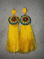 Boucles d’oreilles Six jaune, Handtassen en Accessoires, Oorbellen, Ophalen of Verzenden, Nieuw, Geel, Hangers