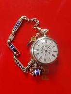 G . Plummer pocket watch in sterling silver, Antiek en Kunst, Antiek | Klokken, Ophalen of Verzenden