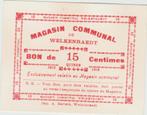oorlog bon  welkenraedt Belgie 1916  15 Centimes, Livres, Autres sujets/thèmes, Avant 1940, Envoi, Neuf