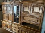 Prachtig eiken wandmeubel wandkast, Huis en Inrichting, Ophalen, Gebruikt, 200 cm of meer, Met deur(en)