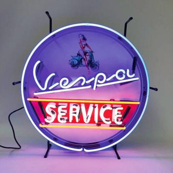 Vespa service neon licht reclame mancave garage decoratie beschikbaar voor biedingen