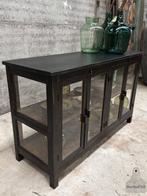 Oud houten keukeneiland met glas, Enlèvement ou Envoi