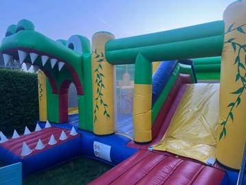 Springkasteel krokostad, Enlèvement, Comme neuf, Article de fête
