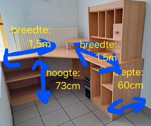 GRATIS gebruikte Hoekbureau, Huis en Inrichting, Bureaus, Gebruikt, Ophalen