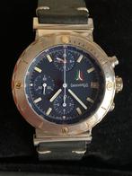 Eberhard Frecce Tricolori chrono automatic als nieuw, Blauw, EBERHARD, Ophalen of Verzenden, Zo goed als nieuw