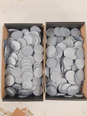 JETONS 500 st- Drankjetons - Betaalmunten - Fiches - ZILVER  beschikbaar voor biedingen