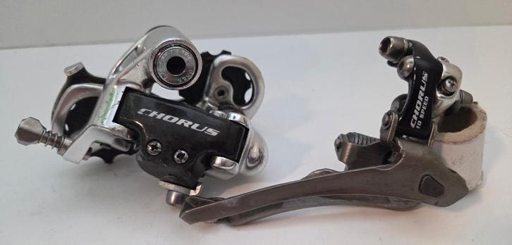Campagnolo Chorus dérailleur arrière et avant 2x10 vitesses, Vélos & Vélomoteurs, Vélos Pièces, Utilisé, Vélo de course, Enlèvement ou Envoi