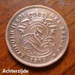 2 centimes Leopold II Belgique 1909 (frans), Timbres & Monnaies, Monnaies | Belgique, Bronze, Envoi, Monnaie en vrac