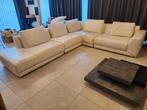 Lederen witte hoekzetel Natuzzi, Ophalen, Zo goed als nieuw, Leer, Modern