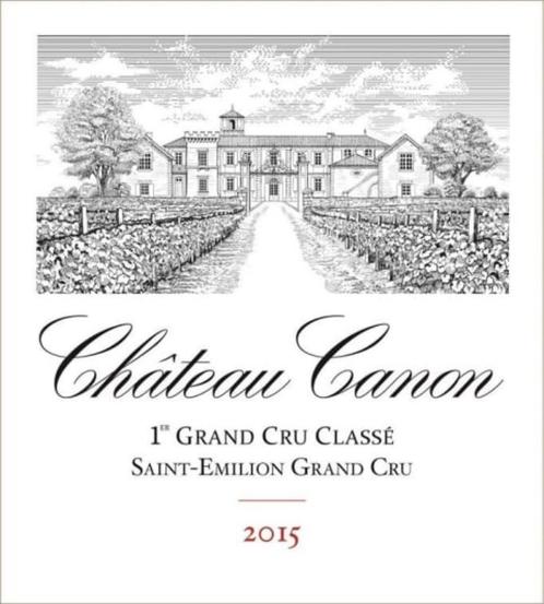 1 x CANON, Saint-Emilion, 2015 - Critische Score 100/100 !!, Verzamelen, Wijnen, Zo goed als nieuw, Rode wijn, Frankrijk, Vol