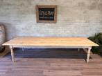 Franse boerentafel - 350 x 115 cm + 77 cm hoog, 100 tot 150 cm, Eikenhout, 200 cm of meer, Ophalen of Verzenden