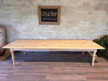 Franse boerentafel - 350 x 115 cm + 77 cm hoog beschikbaar voor biedingen
