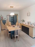 Volledige eetkamer met 6 stoelen en kasten, Huis en Inrichting, Complete eetkamers, Ophalen, Gebruikt, 4 tot 6 stoelen