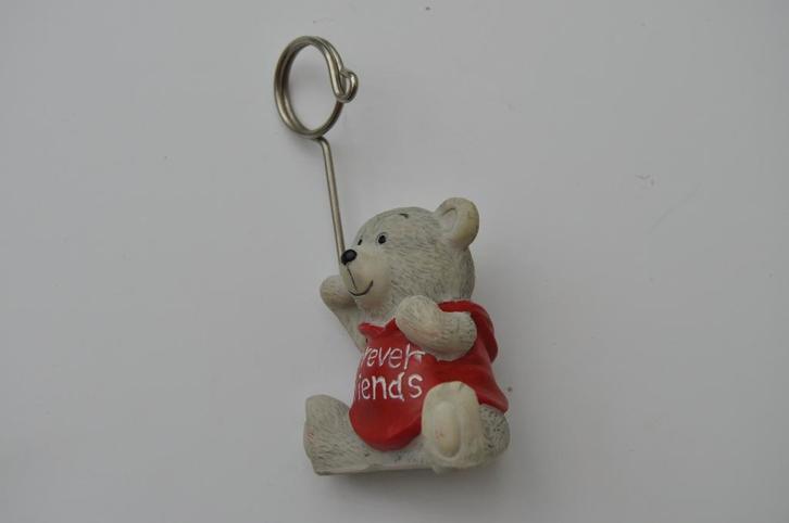 fotohouder met grijs beertje, Verzamelen, Beelden en Beeldjes, Nieuw, Dier, Ophalen of Verzenden