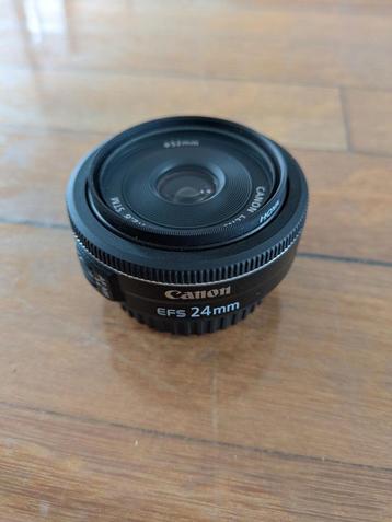 Canon EF-S 24mm f/2.8 STM-lens + Hoya Prime XS UV filter  beschikbaar voor biedingen
