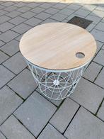 Draadmand / bijzettafel / salontafel met opberg / nachttafel, Ophalen
