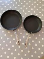 2 pannen Brabantia, Huis en Inrichting, Keuken | Potten en Pannen, Ophalen, Gebruikt, Aluminium, Keramische plaat
