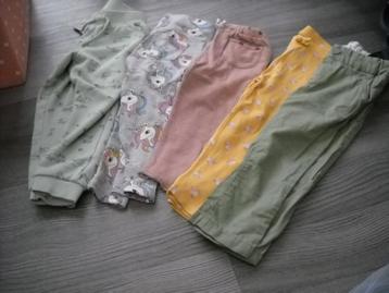 5 broekjes-86-92-98-zara-h&m enz-5euro beschikbaar voor biedingen