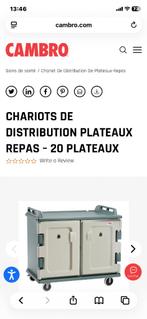 CHARIOTS DE DISTRIBUTION PLATEAUX REPAS – 20 PLATEAUX, Articles professionnels, Enlèvement, Snacks