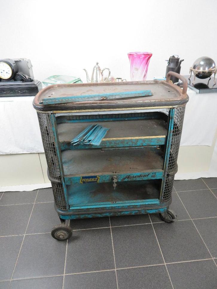 Retro gereedschapswagen HAZET Assistent 172 HD, Antiek en Kunst, Curiosa en Brocante, Ophalen