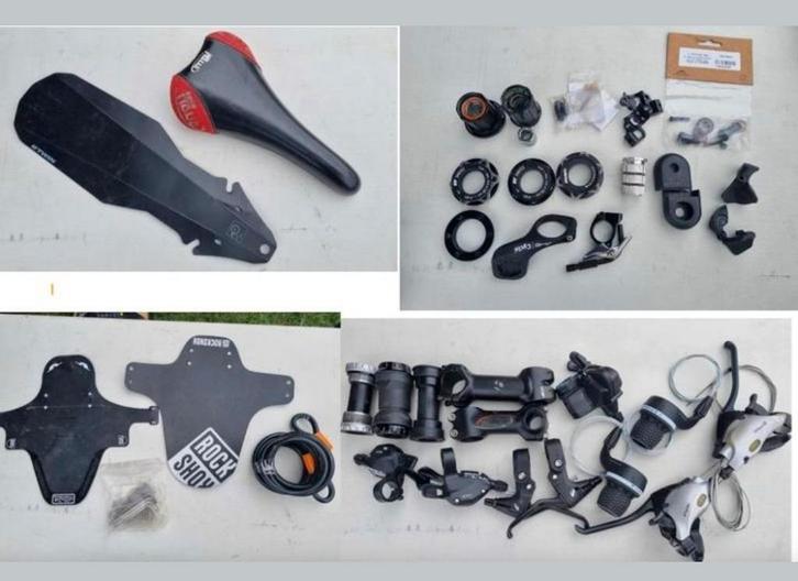 Lot fietsonderdelen, Fietsen en Brommers, Fietsonderdelen, Frame, Verzenden