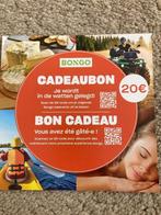Cadeaubon Bongo 20 euro, Tickets en Kaartjes, Cadeaubon, Overige typen
