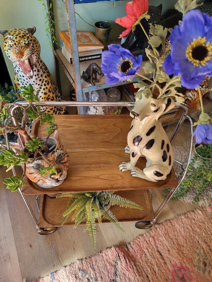 Dinett serveerwagentje + presenteertafeltje, Antiek en Kunst, Curiosa en Brocante, Ophalen