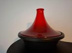 Tajine Le Creuset 31 cm, Ophalen, Zo goed als nieuw, Gietijzer, Keramische plaat