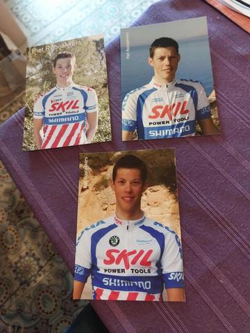 3 Wielerkaarten : Piet Rooijakkers/Skil-Shimano beschikbaar voor biedingen