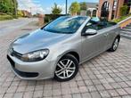 Golf 6 cabriolet 1.6 tdi/leer/airconditioning/2011/Euro5/, Voorwielaandrijving, Zwart, Cabriolet, Sportstoelen