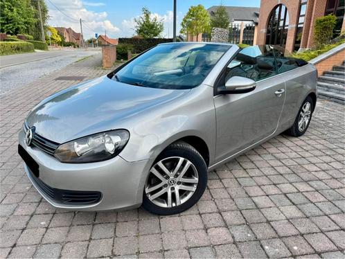 Golf 6 cabriolet 1.6 tdi/leer/airconditioning/2011/Euro5/, Auto's, Volkswagen, Particulier, Golf, ABS, Adaptieve lichten, Airbags