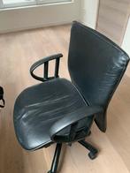 Fauteuil de bureau Prima en cuir noir véritable, Enlèvement, Comme neuf, Noir, Chaise de bureau