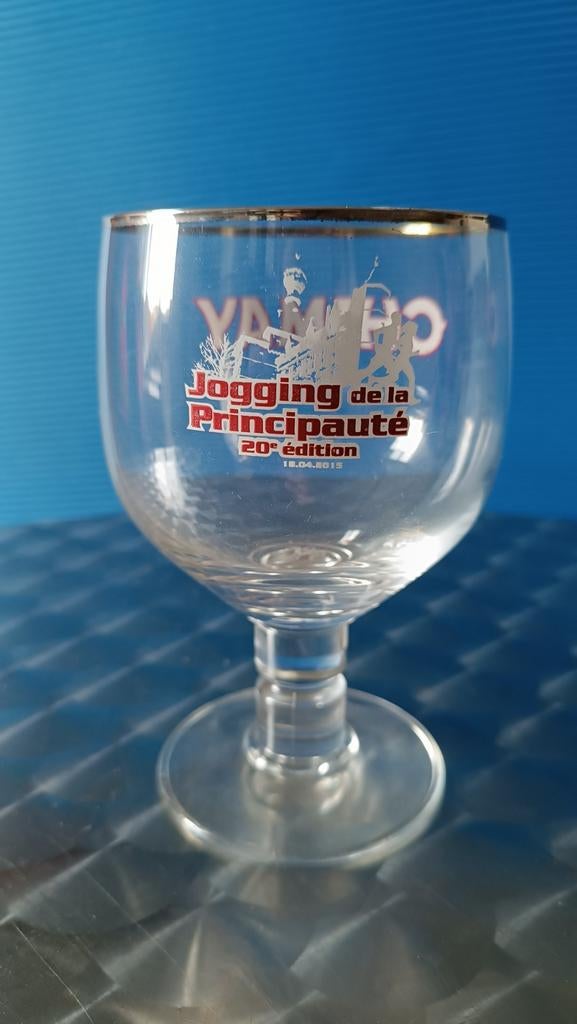 Verre Chimay 33cl 20 ème jogging de la principauté de Chimay, Enlèvement ou Envoi, Comme neuf