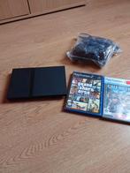 PS2 slim console, Zwart, Ophalen of Verzenden, Met 1 controller, Slim